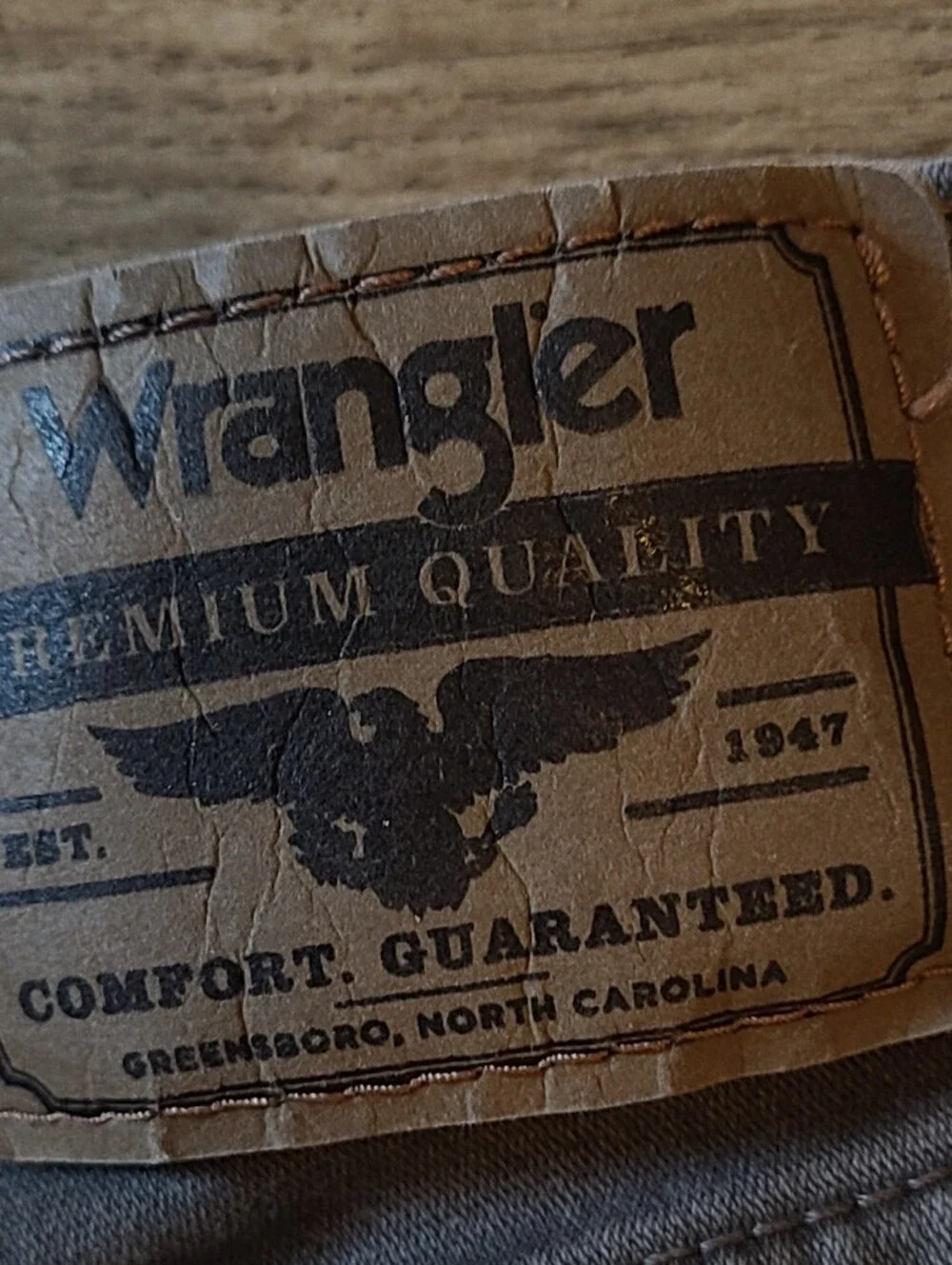 Wrangler Free to Stretch Straight Fit Grey Jeans, 29 X 30